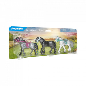 Playmobil - Set 3 Cai: Frizian, Knabstrupper, Andaluz - Img 3