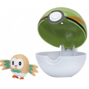 POKEMON Figurine CLIP' N' GO - Rowlet + Nest Ball - Img 3