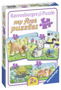 Primul Meu Puzzle Animale, 2/4/6/8 Piese