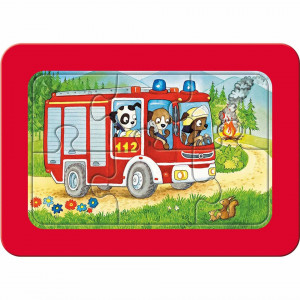 Puzzle Animale Conducand Vehicule, 3X6 Piese - Img 3