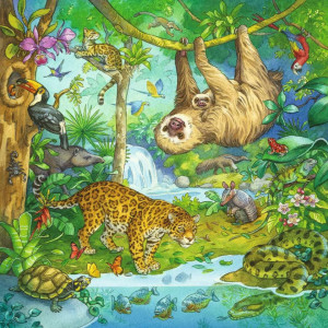 Puzzle Aventuri In Jungla, 3X49 Piese - Img 3