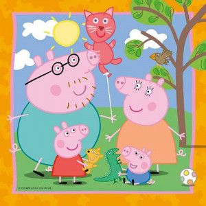 Puzzle Peppa Pig, 3X49 Piese - Img 3