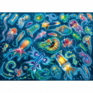 Puzzle Specii Marine Colorate, 500 Piese - Img 2