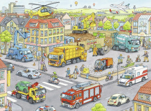 Puzzle Utilaje In Oras, 100 Piese - Img 2