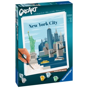 Ravensburger - CreArt pictura pe numere pentru adulti New York plin de culoare - Img 2