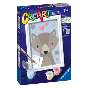 Ravensburger - CreArt pictura pe numere pentru copii lup dragut - Img 2