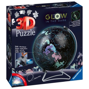 Ravensburger - Puzzle 3D glob lumineaza in intuneric 180 piese - Img 3