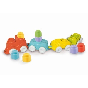 Clementoni - Jucarie educationala Soft Clemmy tren senzorial pentru dezvoltarea senzoriala si motorie a copiilor - Img 2