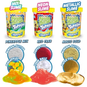 Craze - Slime Magic SpongeBob 70 ml cu sclipici si topping modele asortate - Img 3