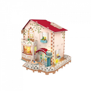 Cubic Fun - Puzzle 3D Led Casa De Vacanta 116 Piese - Img 2