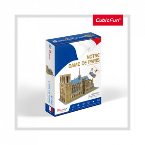 Cubic Fun - Puzzle 3D Notre Dame (Nivel Mediu 53 Piese) - Img 3