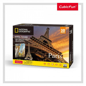 Cubic Fun - Puzzle 3D si Brosuri Paris 80 piese