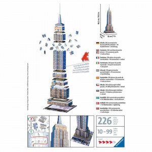 Puzzle 3D Empire State Building, 216 Piese - Img 3