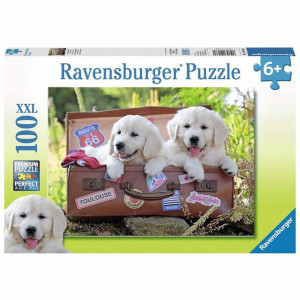 Puzzle Catei In Valiza, 100 Piese