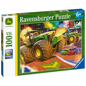 Puzzle John Deere Cu Roti Mari 100 Piese - Img 3