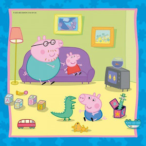 Puzzle Peppa Pig, 3X49 Piese - Img 4