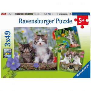 Puzzle Pisicute Tigrate, 3X49 Piese - Img 4