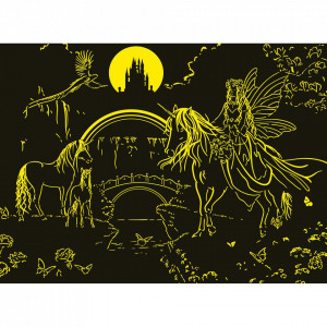Puzzle Regatul Unicornilor, 200 Piese Starline - Img 4