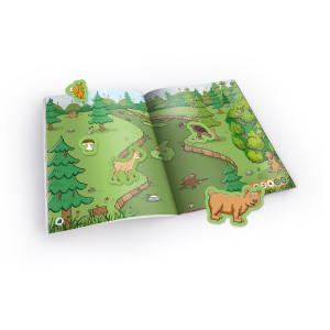Raspundel Istetel, carte cu autocolante, Animale - Img 2