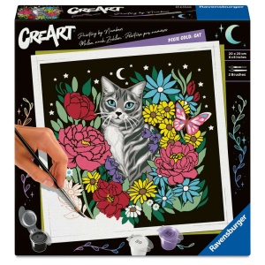 Ravensburger - CreArt pictura pe numere pentru adulti editie Pixie Cold pisica - Img 2