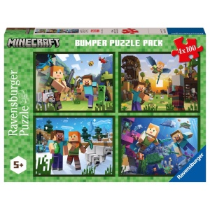 Ravensburger - Puzzle Minecraft 4x100 piese - Img 5
