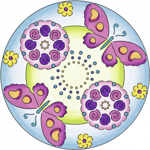 Ravensburger - Set De Creatie Mandala Flori Si Fluturi - Img 4