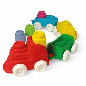 Clementoni - Jucarie educationala Soft Clemmy tren senzorial pentru dezvoltarea senzoriala si motorie a copiilor - Img 3