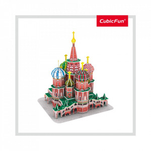 Cubic Fun - Puzzle 3D Catedrala St. Basil (Nivel Mediu 92 Piese) - Img 3