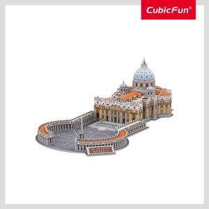 Cubic Fun - Puzzle 3D si brosura bazilica Sfantul Petru 101 piese - Img 2