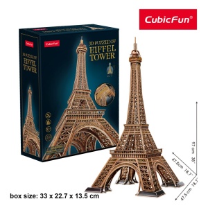 Cubic Fun - Puzzle 3D turnul Eiffel nivel complex 314 piese - Img 3