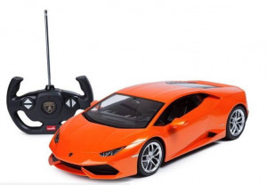 Masina Cu Telecomanda Lamborghini Lp610-4 Portocalie Scara 1 La 14