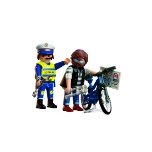 Playmobil - Jucarie de rol Prinderea hotului de biciclete - Img 3