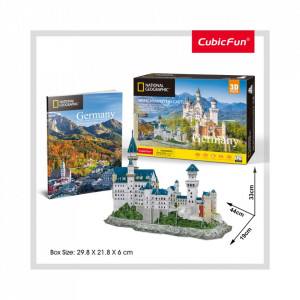 PUZZLE 3D+BROSURA-CASTELUL NEUSCHWANSTEIN 121 PIESE - Img 2