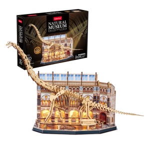Puzzle 3D cu LED muzeul natural Brachiosaurus 216 piese