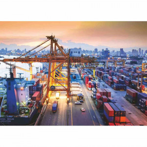 Puzzle Portul Din Hamburg, 1000 Piese - Img 2