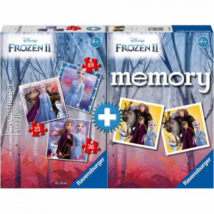 Puzzle si Joc Memory Frozen, 25/36/49 Piese - Img 2