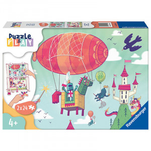 Puzzle Si Joc Petrecere Regala, 2X24 Piese - Img 2