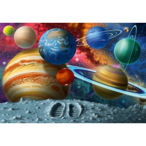 Ravensburger - Puzzle mare de podea sa pasim in spatiu 24 piese - Img 2