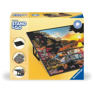Ravensburger - Suport portabil pentru puzzle cu design elegant negru pentru puzzle orizontal de 50 x 70 cm