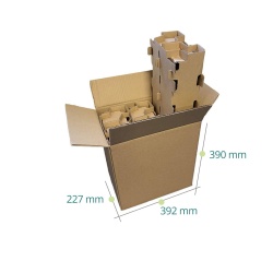 Cutii transport vin 6 sticle, Carton CO5, Insert Tip Fagure