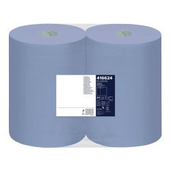 Hartie industriala 3 straturi albastra PAPERNET, set 2 role