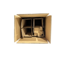 Cutie transport vin 4 sticle, Carton CO5, Insert Tip Fagure - Img 3