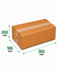 Cutii carton CO3, 365x186x200 mm, Cutie pentru transport baterii auto