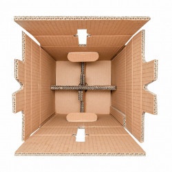 Cutie transport 4 sticle cu autoformare pentru vin/sampanie, Cutie carton CO5 - Img 3