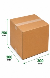 Cutii carton CO3, 300x300x250 mm