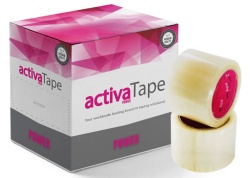 Banda Adeziva activaTec POWER, Adeziv PK6(pana la -30 grade), Transparenta 72mm Latime x 66m Lungime
