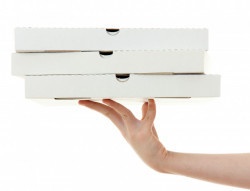 Cutii pizza albe 320 x 320 x 35 mm - Img 2