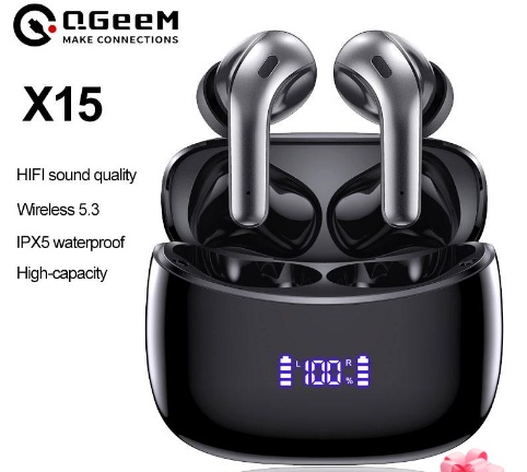 Căști fără fir X15 TWS Căști Bluetooth cu afișaj cu LED-uri Carcasă de încărcare Căști Căști intraauriculare cu microfon pentru telefon mobil Android
