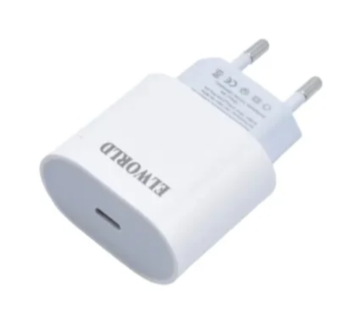 Incarcator priza 18W, incarcare rapida,1x USB-C - Alb