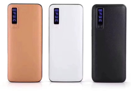 Power Bank portabil Smartix 20000mAh LED extern 3 USB, Afisaj LCD, Negru